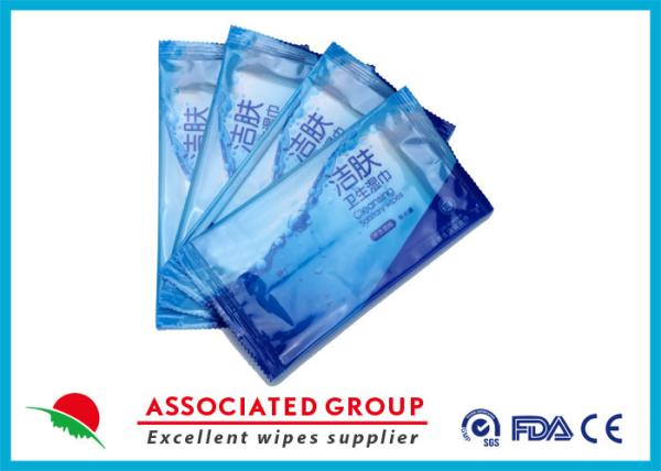 Individual Piece Wet wipes Restaurant Use Single Sheet Package Disinfected Wet
