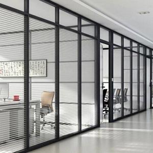 Wholesale Tempered Glass Soundproof Fireproof Seperation Wall Glass Partition Wall For Office from china suppliers