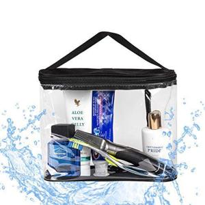 Wholesale Large Double Zippers Clear Cosmetic Organizer Pouch for Carrying Makeup from china suppliers