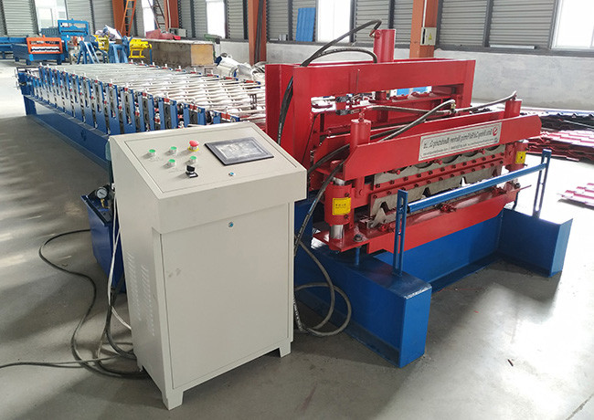 Double Layer Roof Sheet Roll Forming Machine,Glazed Tile Making Machine