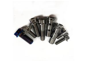 Wholesale DIN GB ANSI BSW Titanium Bolts Screws Gr5 Ti6al4V Banjo Bolt Anti Corrosion from china suppliers
