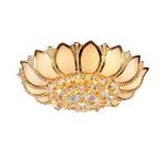 Lotus Flower unique crystal ceiling light for sitting room Bedroom Decorative