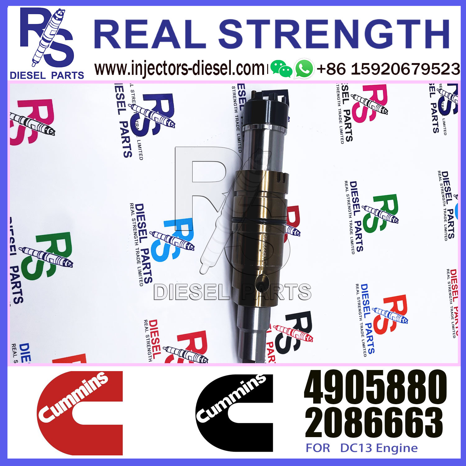 Diesel Engine Fuel Injector 4905880 2872544 2031835 2030519 For Cumm-ins SCA-NIA Engine