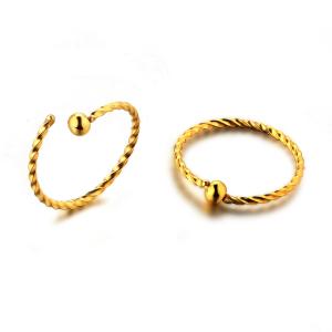 Wholesale Women new korea style body piercing jewelry gold plated nose ring from china suppliers