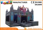 Gray Kids Inflatable Castle / Blow Up Bouncer Slide For Kindergarten / Amusement