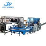 220V 50Hz Bottle Case Packing Machine Stainless Steel Construction PLC Control