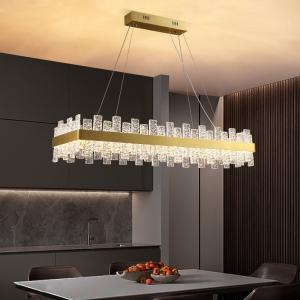 Wholesale Polished Chrome Restaurant Chandeliers Gold K9 Crystal Lighting Indoor Light Fixtures from china suppliers