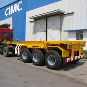 Wholesale Impact Resistance Tri Axle BPW 20FT CIMC Container Trailer Chassis from china suppliers
