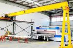 Industrial Semi Gantry Crane Single Girder Rail Mounted For Workshop Plant