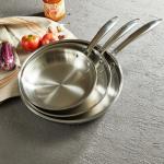 New Arrival 304 Stainless Steel Fry Pan Nonstick Cooking Pot Fried Steak Skillet