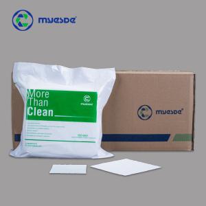 Wholesale Promotional 180gsm 9x9inch Laser Cut Industrial Microfiber 100 Class Cleanroom Wiper from china suppliers