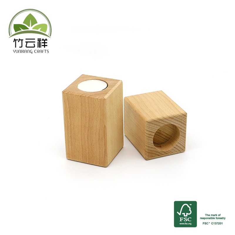 Beech wooden candle stand wooden candle holders wooden candle sticks