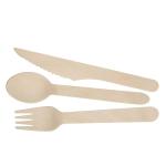 Travel Cutlery Set with Customized Wooden Bamboo Utensils Grade A/AB/B 100/140