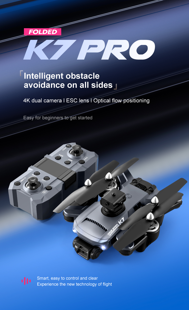 Altitude Hold Mode Rc Folding Drone 4k Hd Camera Aerobatic Tumbling Orbit Flight Remote Control Drone Pro For Beginner E58