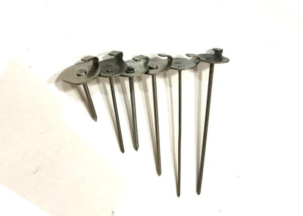 Stainless Steel Metal 12ga Lacing anchor Pins Used For Exhaust Insulation