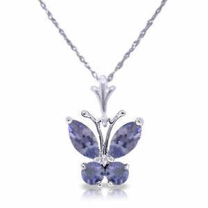 Wholesale Solitaire Pendant Angara Natural Tanzanite Necklace For Women Girls 14K from china suppliers