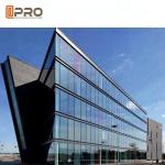 Heat Insulation Facade Glass Curtain Wall For Commercial Building Spider Curtain