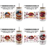 UVDTF packaging custom UV transfer stickers 16oz cup sleeve 20oz stickers DTF