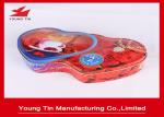 Double heart shaped Metal Coffee Tins Logo Printed and Embossed 242 x 132 x 40