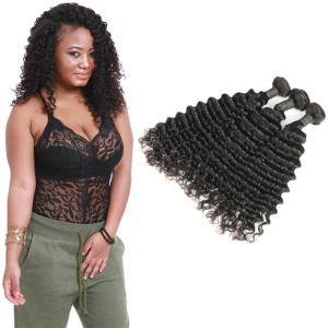 Wholesale Smooth Healthy Deep Wave Hair Bundles 16 Inch Without Chemical Processed from china suppliers
