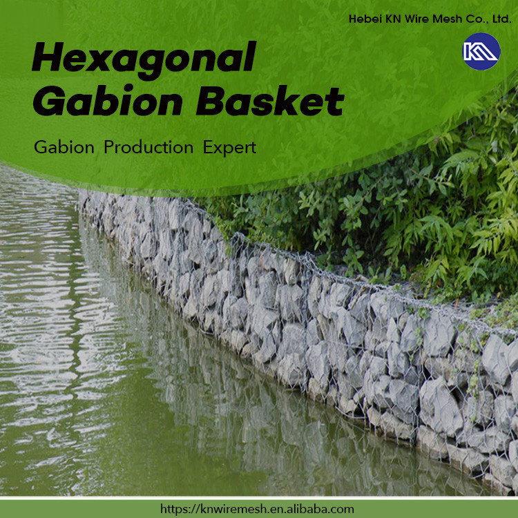 Hexagonal Mesh Gabion Baskets For River Defense Easy Installation Wire Mesh Container
