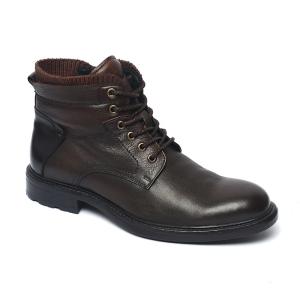 Wholesale Outdoor Walking Brown Mens Genuine Leather Boots from china suppliers