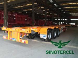 Wholesale Skeletal Type Container Semi Trailer 60T 40 Ft Flatbed Semi Trailer from china suppliers
