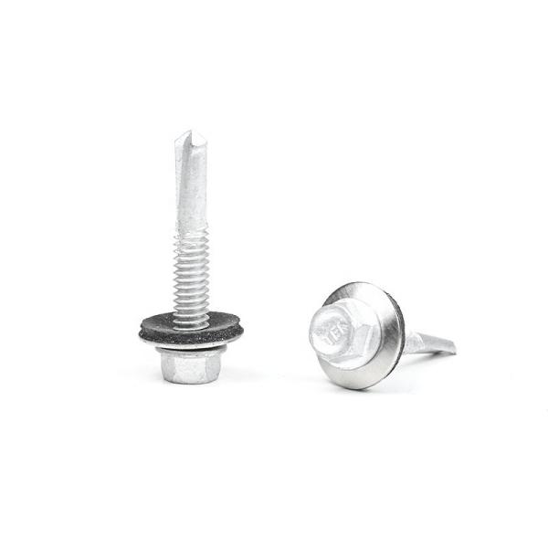 SS410 Flange Hex Head Stainless Steel Self Tapping Drilling Screws With EPDM
