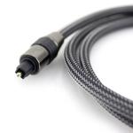 High Quality Durable Braided Fiber Optic Toslink Spdif Gold Digital Audio