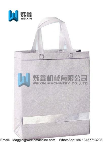 100gsm Eco glitter film lamination Non Woven Bag /Promotional Custom Laminated