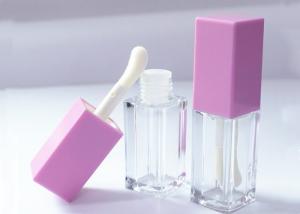 Wholesale Square 5ml Purple Green Lip Gloss Tube Custom logo Empty Lip Gloss Tube Cosmetic Packaging from china suppliers