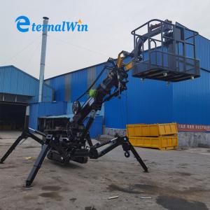 Wholesale Black Color Telescopic Boom Spider Crane 3 Ton Lifting Capacity from china suppliers