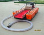 Steel 0.5T/H Mini Gold Mining Boat 15Kw 3.5m Length Rotary Movable