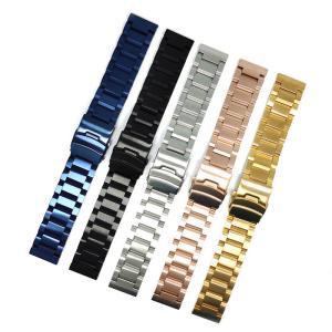Wholesale Brushed Solid 22mm Stainless Steel Watch Band Quick Release from china suppliers