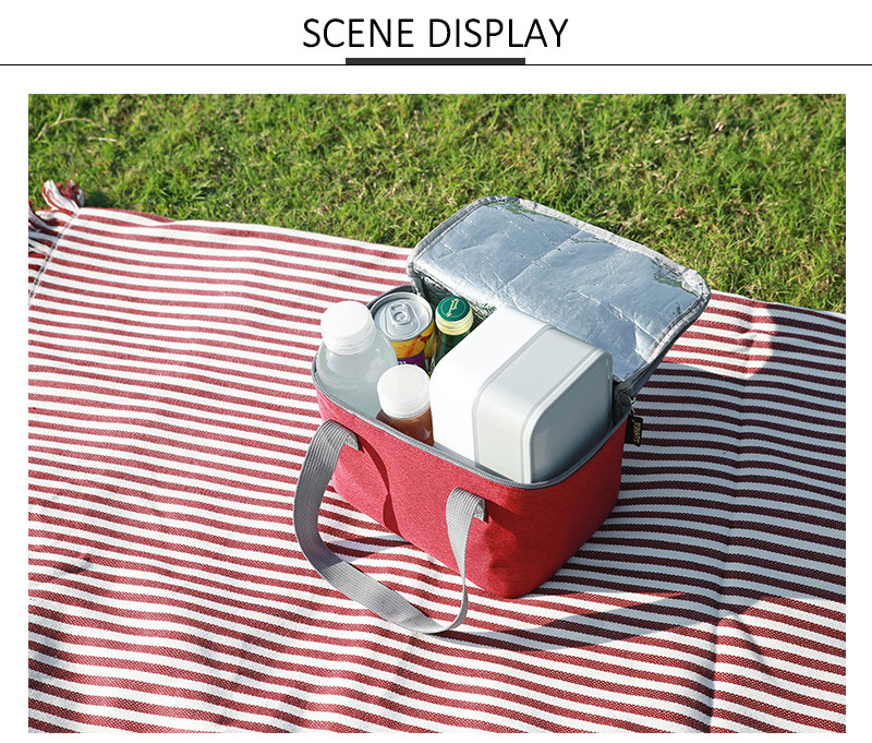 SGS Polyester L21.5cm Insulated Lunch Cooler Bags