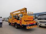ISUZU 600P 6 Wheel Aerial Platform Truck , Automatic 16 Meters Aerial Lift Truck