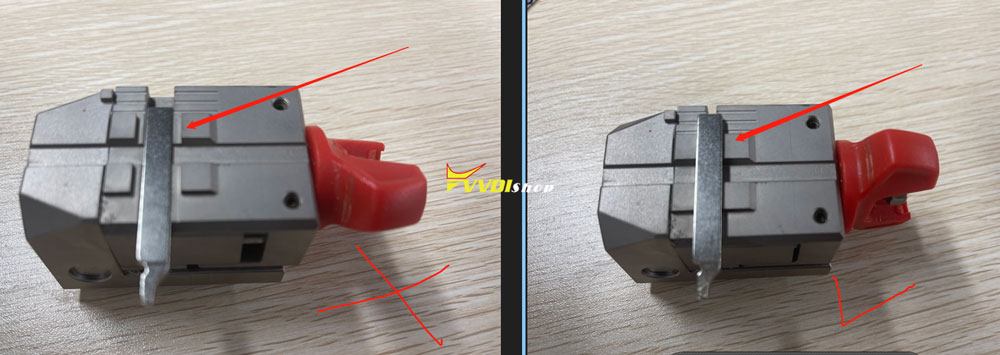 xhorse m5 clamp clip key position