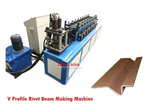 Wholesale 3.5kw 12m/Min V Profile Rivet Beam Roll Forming Machine For Carbon Steel Sheet from china suppliers
