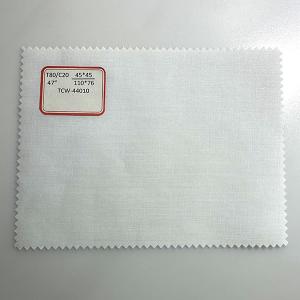 Wholesale 110*76 TC Poplin Fabric Rolled Polyester Cotton Bleached Fabric 45 Count from china suppliers