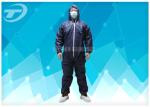 Durable Non Woven Fabric Blue Disposable Coveralls Chemical Resistant Coveralls