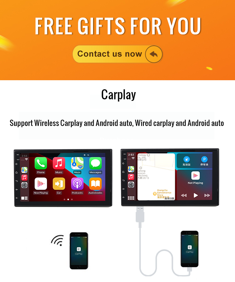 Touch Screen 9 10 Inch Car Radio Android 9.0 Carplaye 2 Din Car Stereo Screens GPS Navigation Car DVD Player