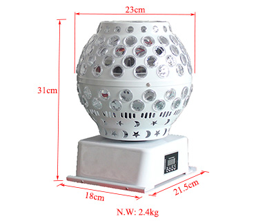 8pcs 3W RGBW Cree LED Effect Light , DMX512 Lantern Crystal Magic Ball Effect Light