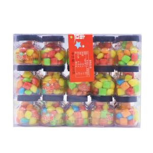 Wholesale Lucky Bubblegum Chewing Gum / Colorful Crispy Chewing Candy Packed In Jar from china suppliers