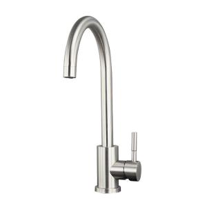 Wholesale Hotel Stainless Steel Single Cold Basin Tap 1 Hole Deck Mounted from china suppliers