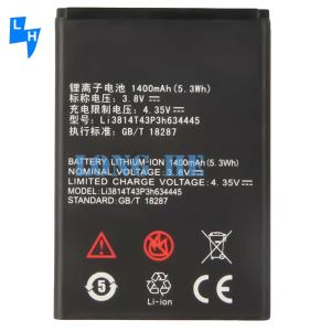 Wholesale Mobile Phone Battery 1400mAh RECHARGABLE For ZTE Blade L110 A112 V815W Li3814T43P3h634445 from china suppliers