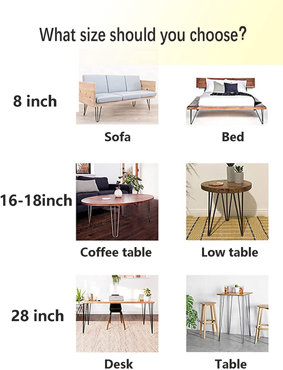 Heavy Duty Furniture Metal Legs Dining Hairpin Table Legs To Enhance Your DIY Projects