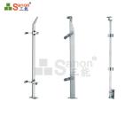 Interior / Exterior Stainless Steel Balustrade Posts Polished Finish Modern 316
