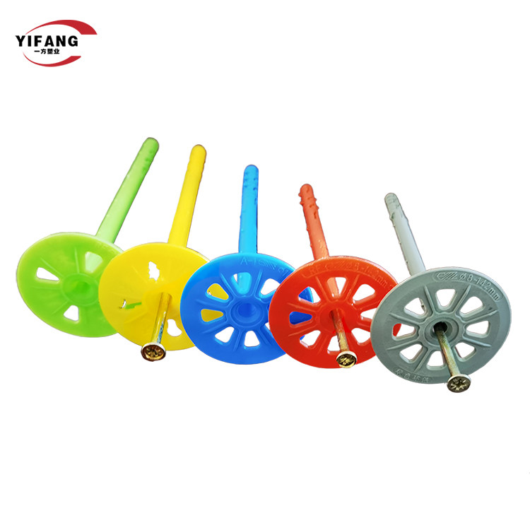 Small Plastic Insulation Anchors Hardware Fasteners Corrosion Resistance