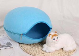 Wholesale 46*38*25cm Egg Shaped Washable Felt Pet Cave House from china suppliers