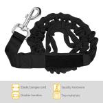 Safety Comfort Nylon Dog Leash , Bungee Dog Leash Stretchy 36.5 - 48 Inches